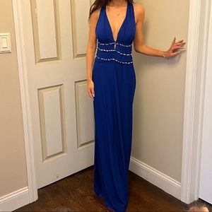 Royal blue prom dress